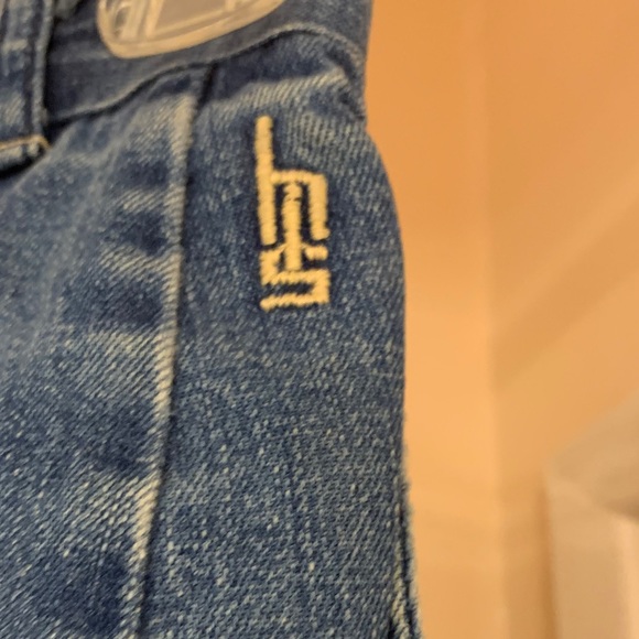 70s era HIS Jeans high waist flare leg Size 5/6 - Picture 2 of 7